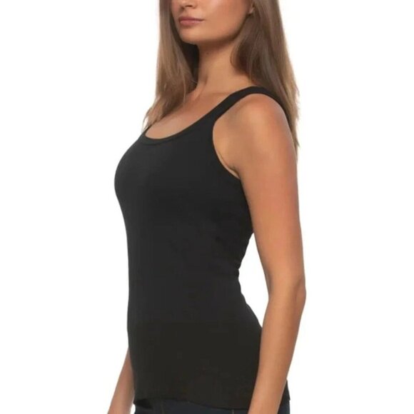 NEW Felina Women's Size L 3-Pack Ribbed Cotton Tank Tops - Picture 2 of 6